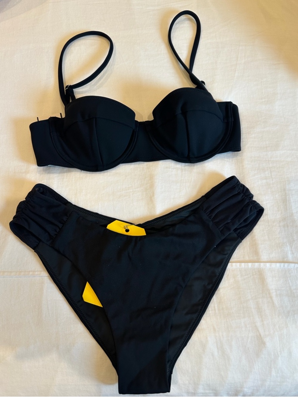 Jonathan Simkhai Swim Black Women’s Bikini Set